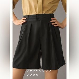By Anthropologie Long Pleated Shorts NWT